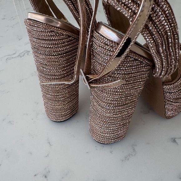 Aquazzura gold platform sandal heels - Picture 4 of 11